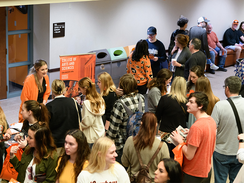 prospective students at OSU event
