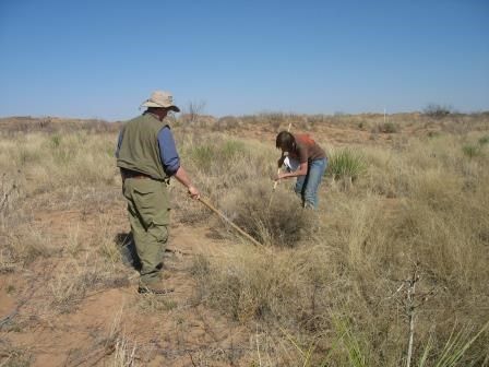 Matt and Lauren corralling a Uta