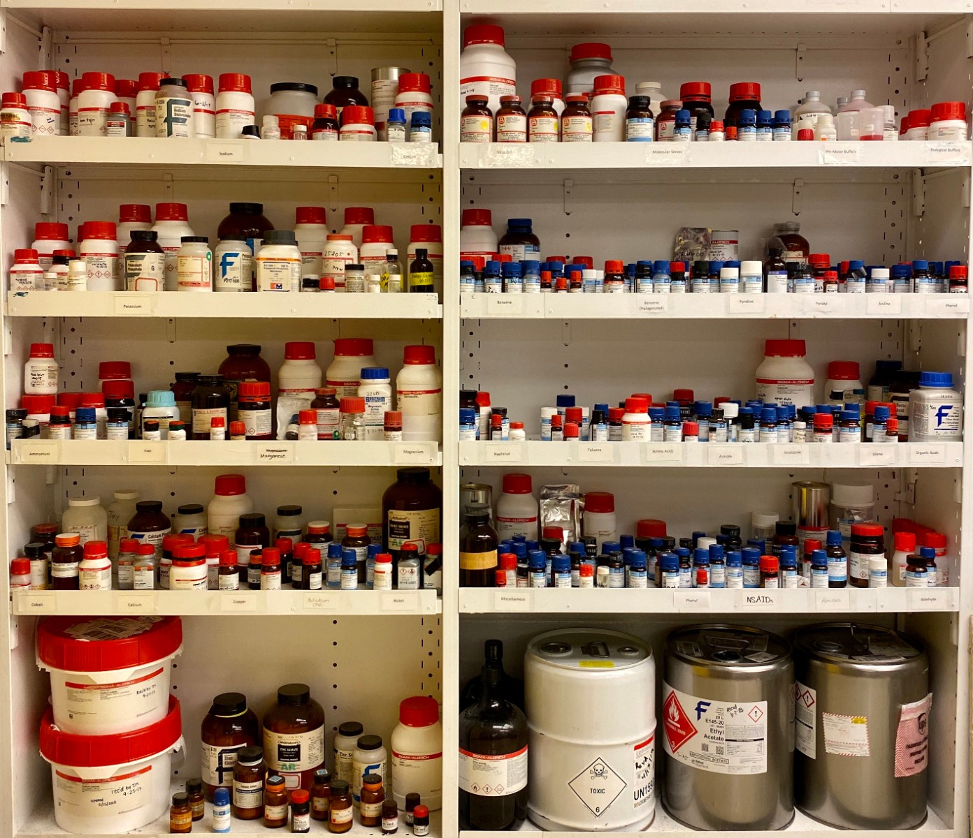 material shelves