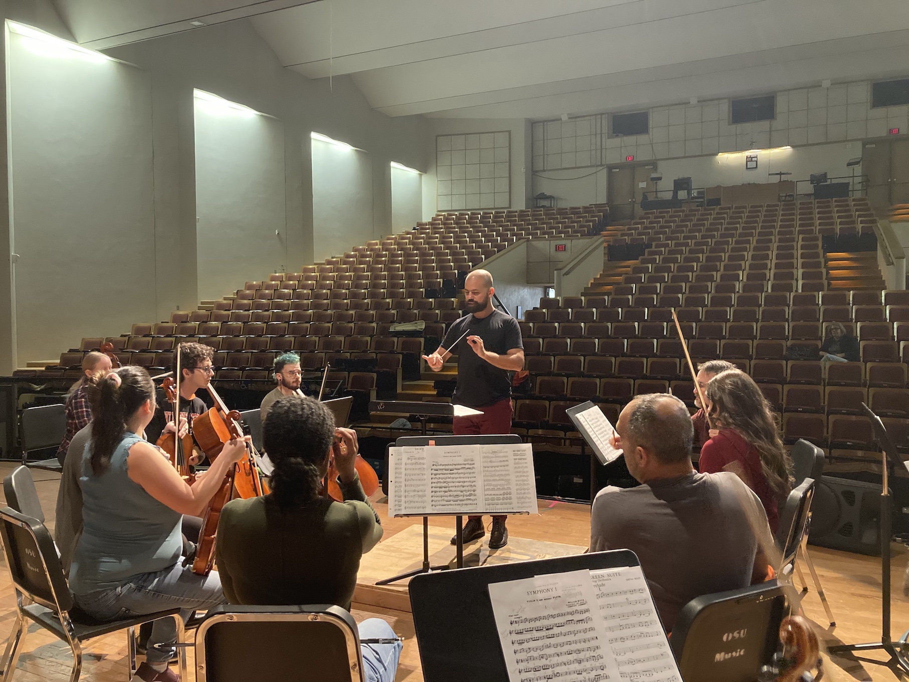 image of orchestra members