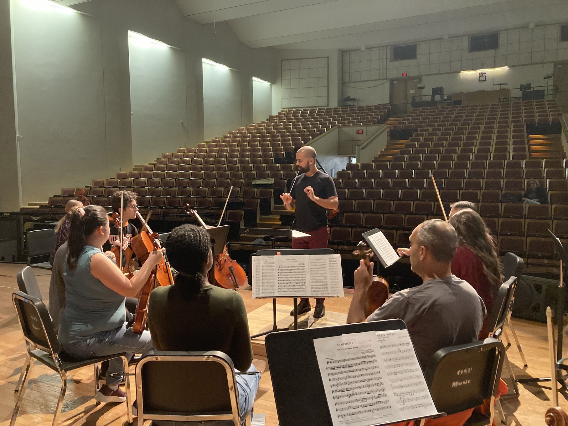 image of orchestra members