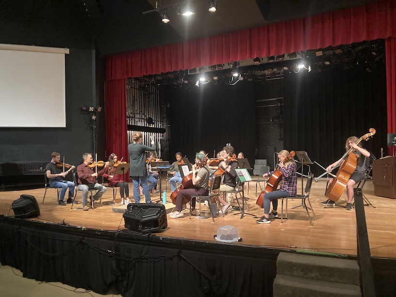 image of orchestra members