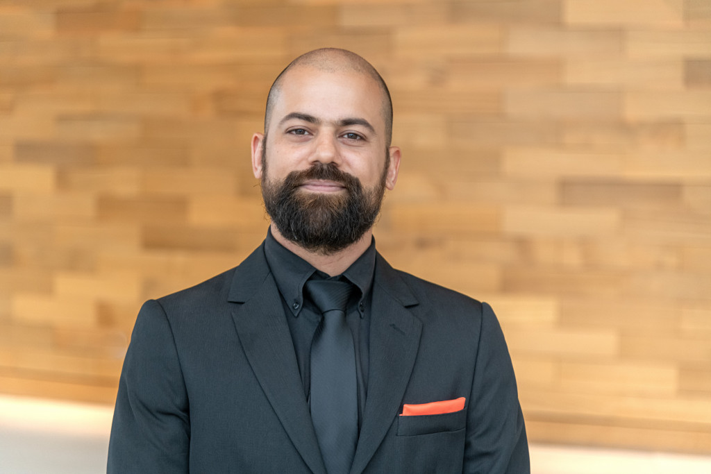 image of man in suite