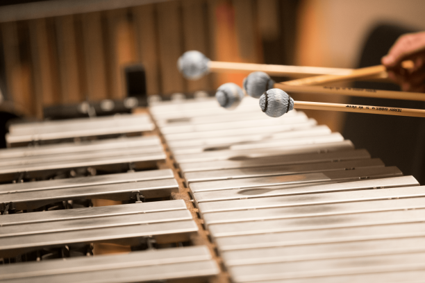 Mallets on a vibraphone