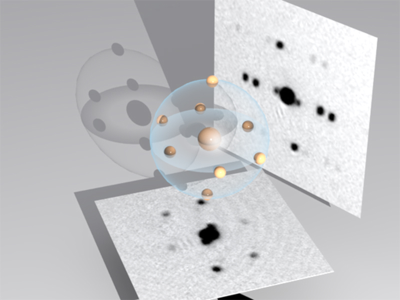 3D Monoclinic Lattices programmable ultracold quantum simulator