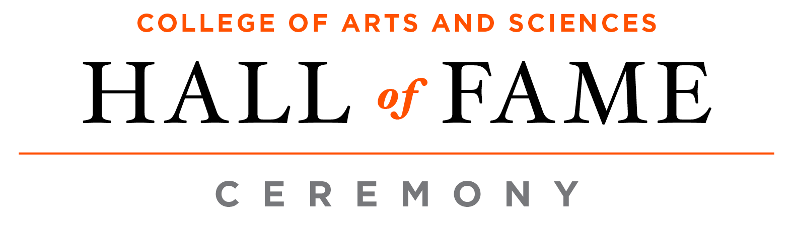College of Arts and Sciences Hall of Fame Ceremony