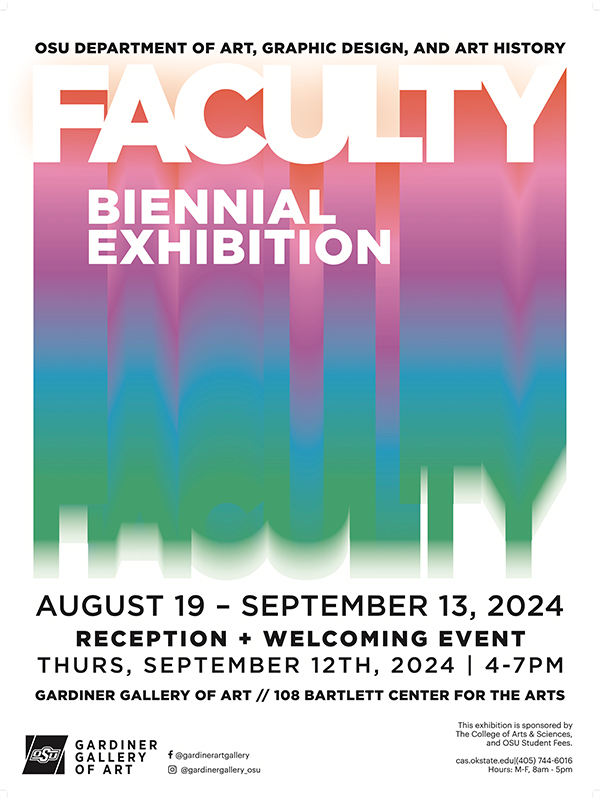 2024 faculty exhibition show poster