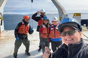 Geology faculty, students set sail on NSF-funded research expedition to Labrador Sea