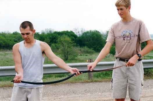 Jerry and Matt with M. flagellum