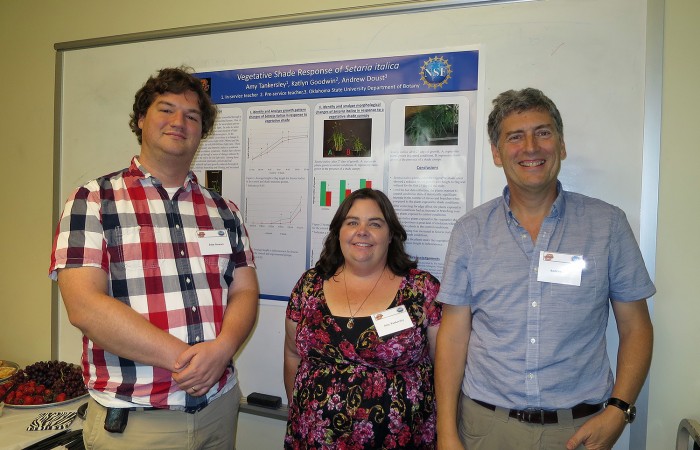 Amy with Andrew and John and her poster