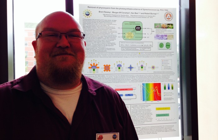 Brent with his poster