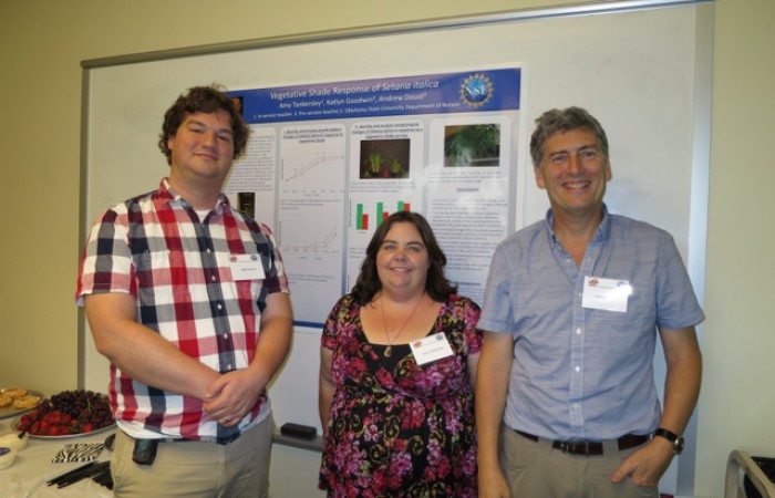 John, Amy, and Andrew With Amy's Poster
