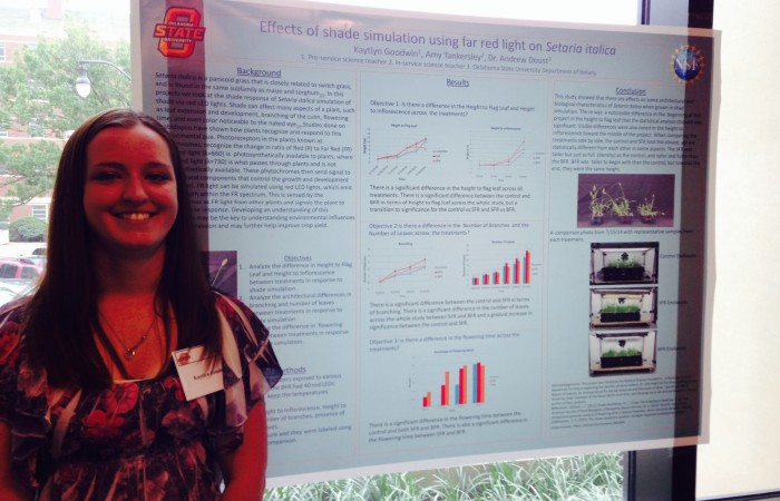 Kaytlyn and her poster