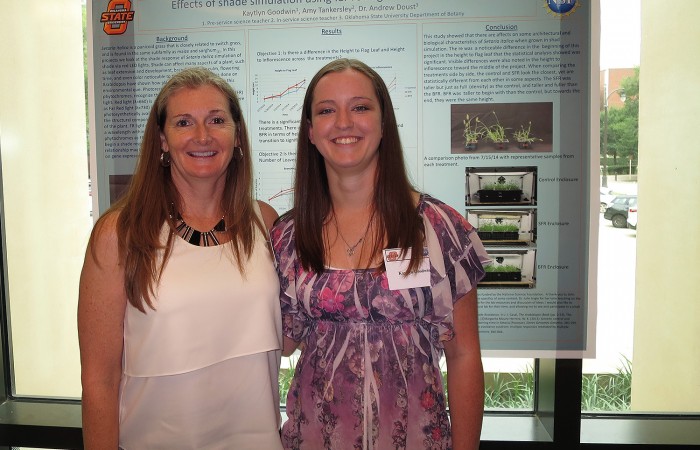 Kaytlyn with Julie and her poster