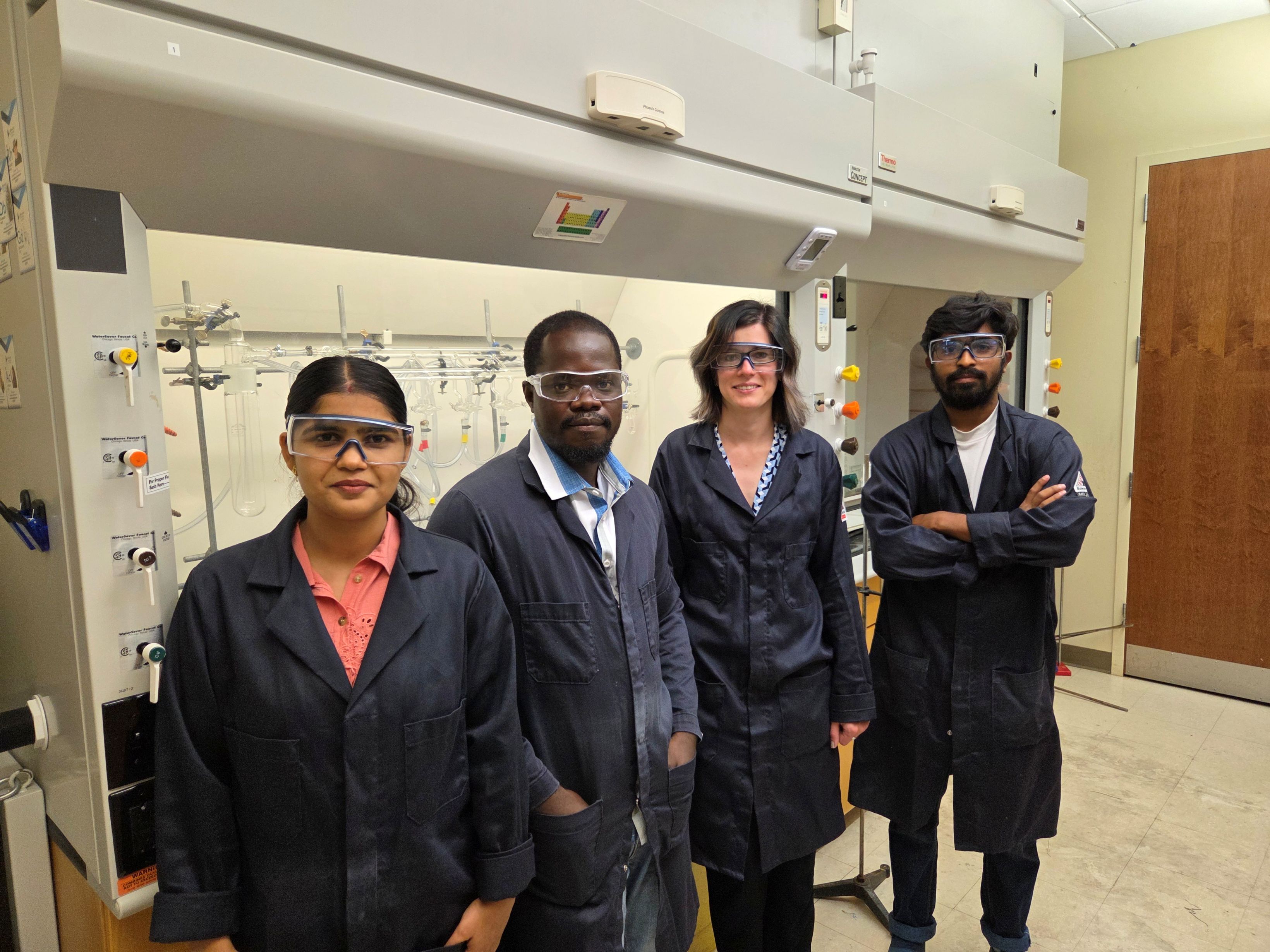 Group in front of fumehood