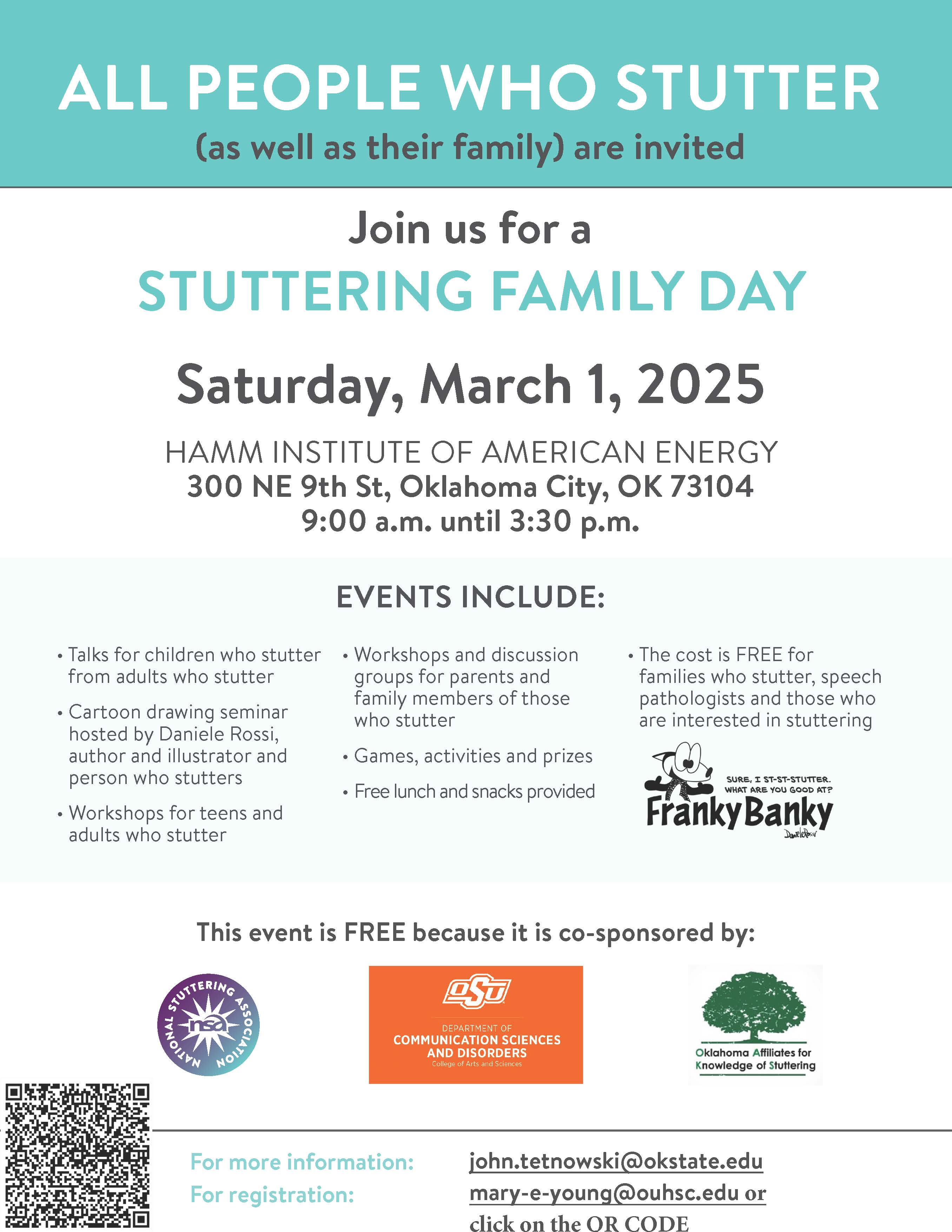 Stuttering Family Day Flyer