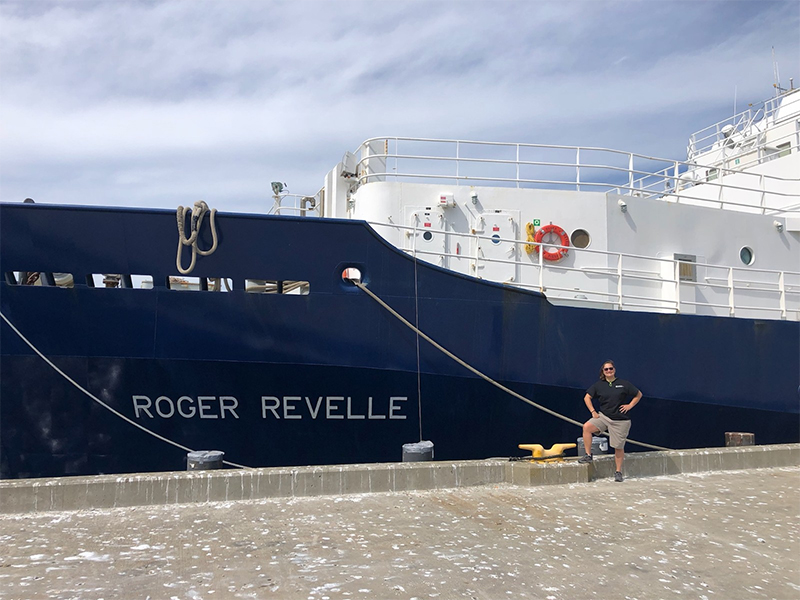 Dr. Burkett and the R/V Roger Revelle