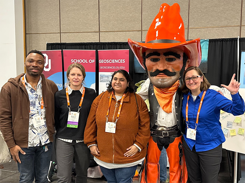 With Pete - OG, Dr. Riedinger, Debarpita, Pistol Pete, Dr. B, Trenity