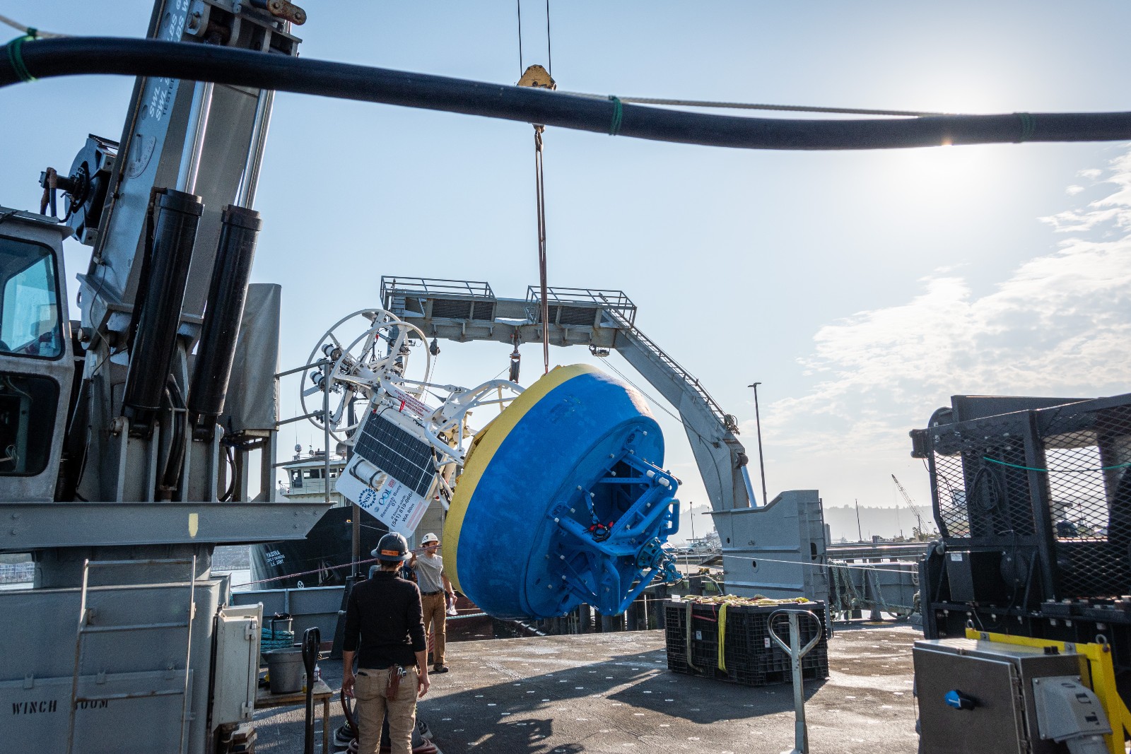 OOI Buoy being loaded