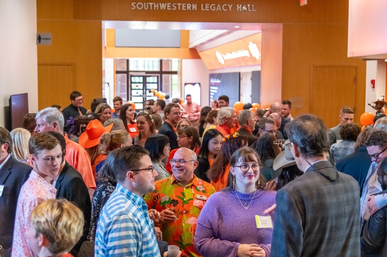 Keeping the good time rolling at the Rock The Orange Geology Banquet.