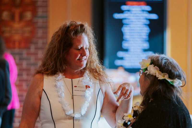 Kristie Ferguson and Sandy Earls hanging out. 