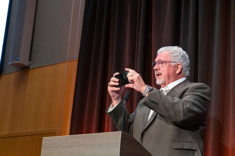 Mike Kuykendall giving closing remarks.