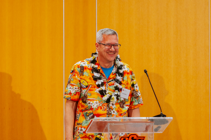 Dr. Todd Halihan enjoying the banquet. 