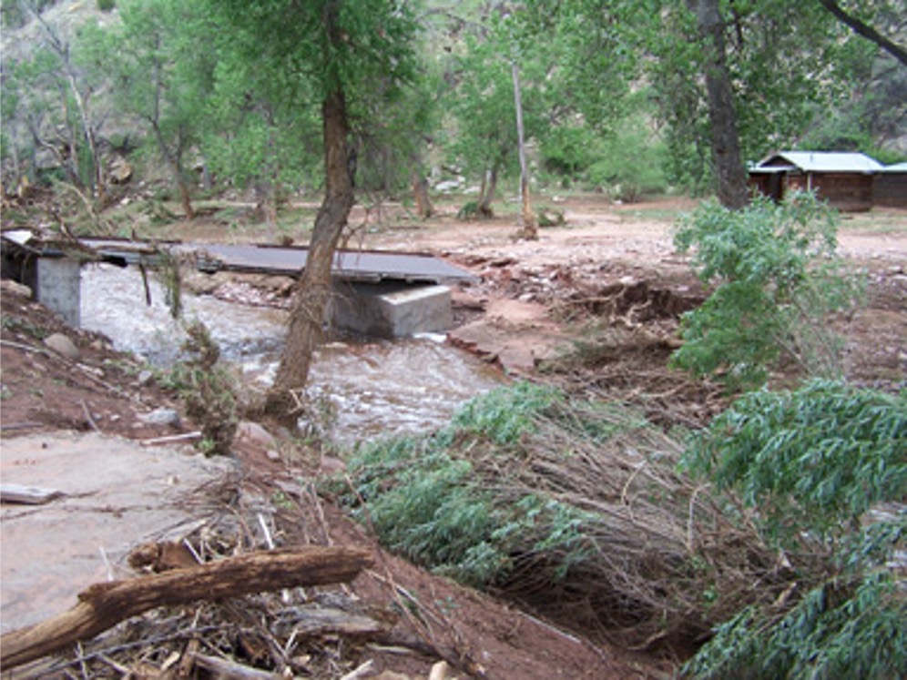 Flooding at field camp