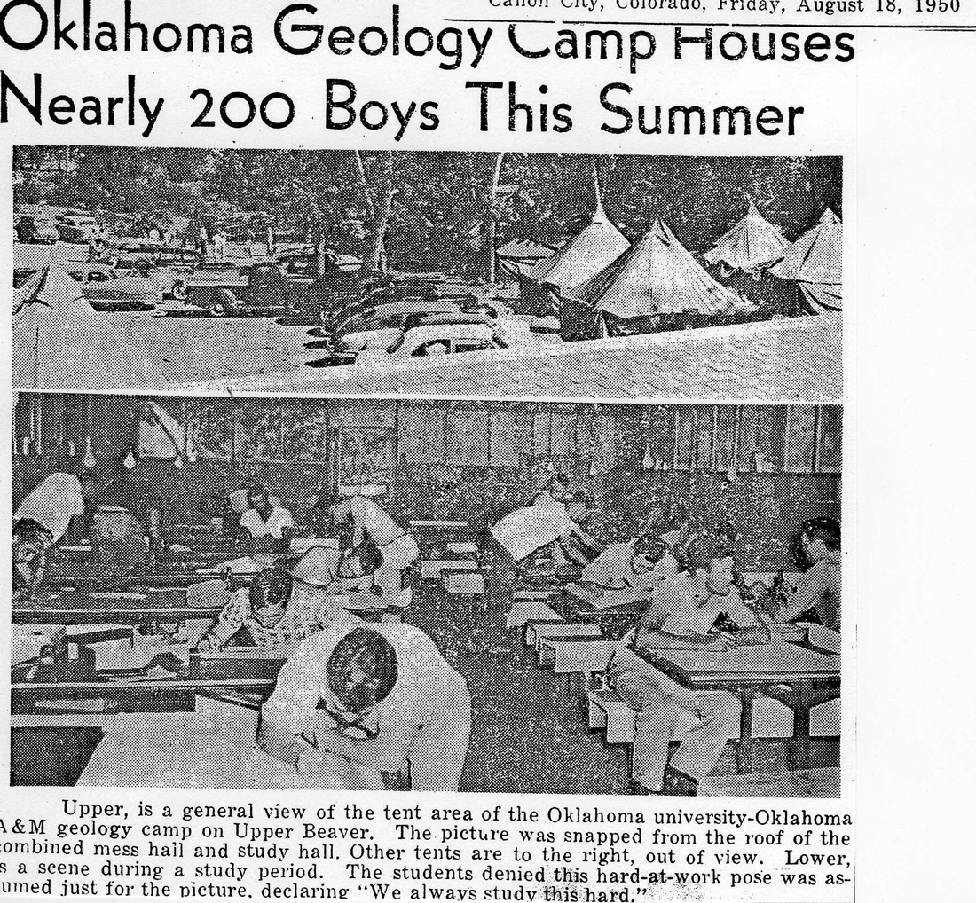 Newspaper clipping from 1950