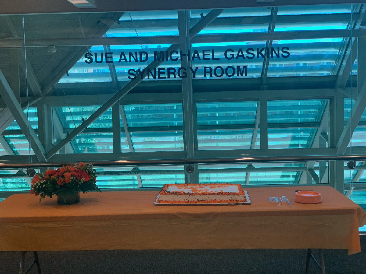 window with sue and mike on it