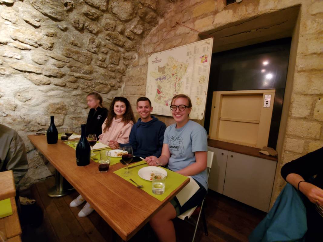 Students at lunch Students at lunch