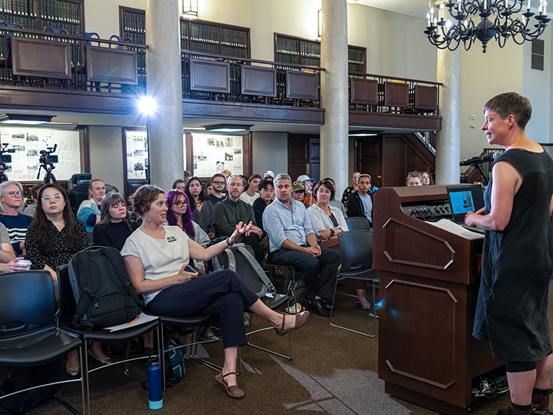 Jennifer Borland asking a question Jennifer Borland asking a question