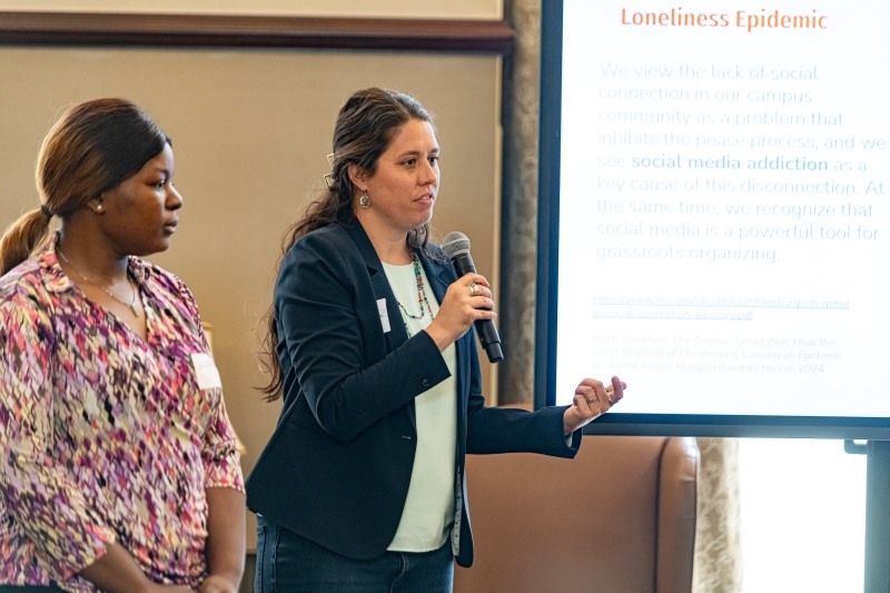 Dr. Sarah Foss presenting Dr. Sarah Foss presenting