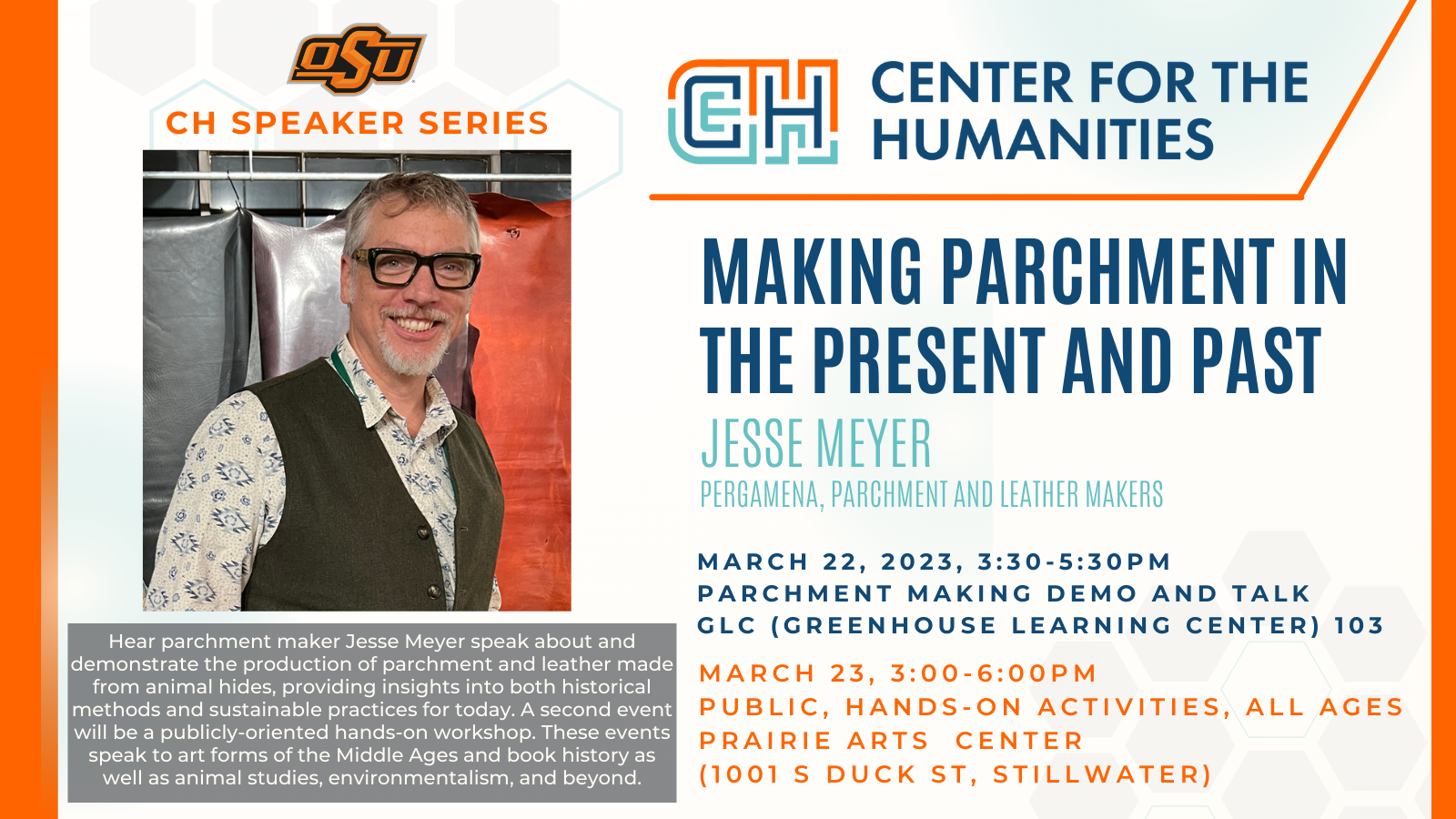 Making Parchment in the Present and Past event flyer