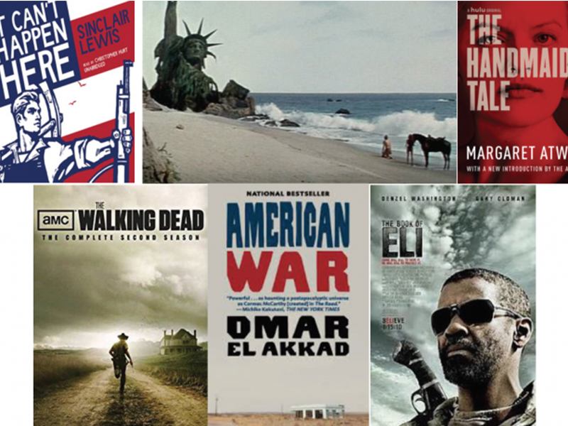 artwork from various tv shows and books