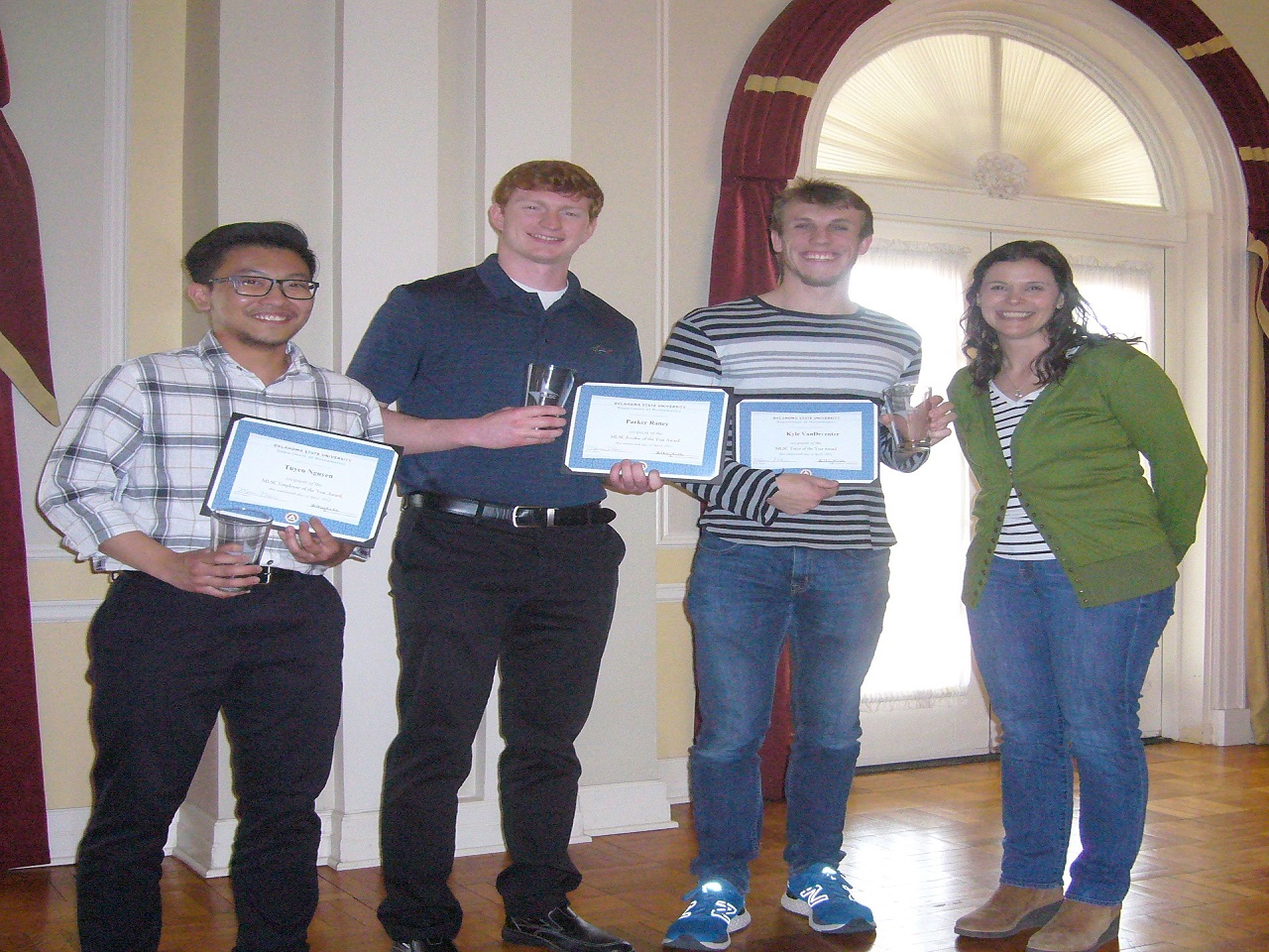 Tuyen Nguyen, Parker Raney, Kyle VanDeventer and Dr. Mills Tuyen Nguyen, Parker Raney, Kyle VanDeventer and Dr. Mills