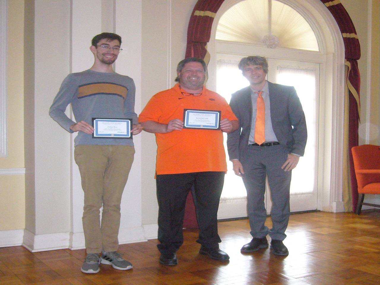 Joshua Ross, David McCaslin and Dr. Schweig Joshua Ross, David McCaslin and Dr. Schweig