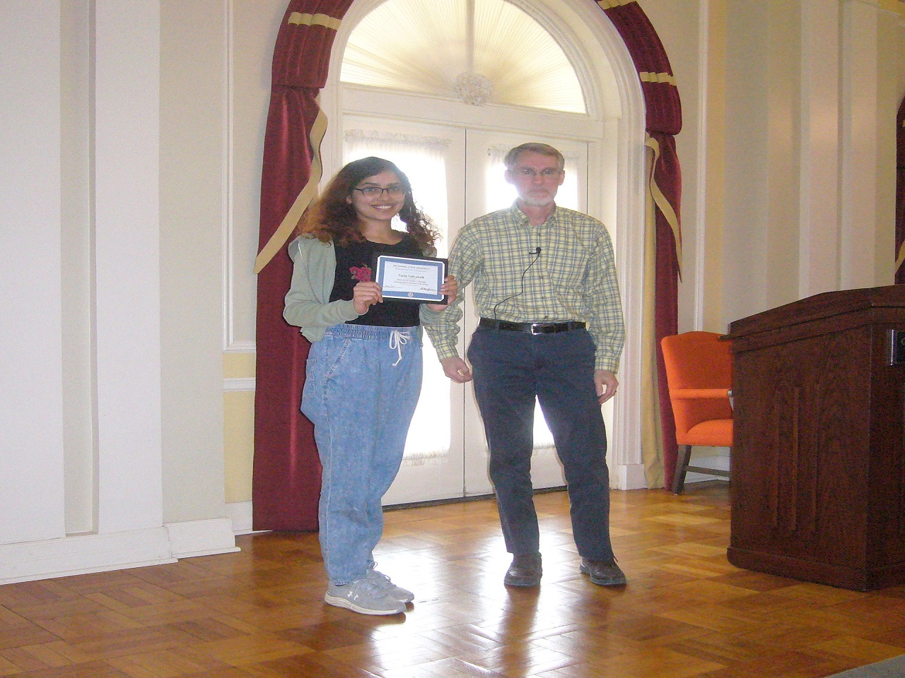 Nazia Valiyakath and Dr. Noell Nazia Valiyakath and Dr. Noell