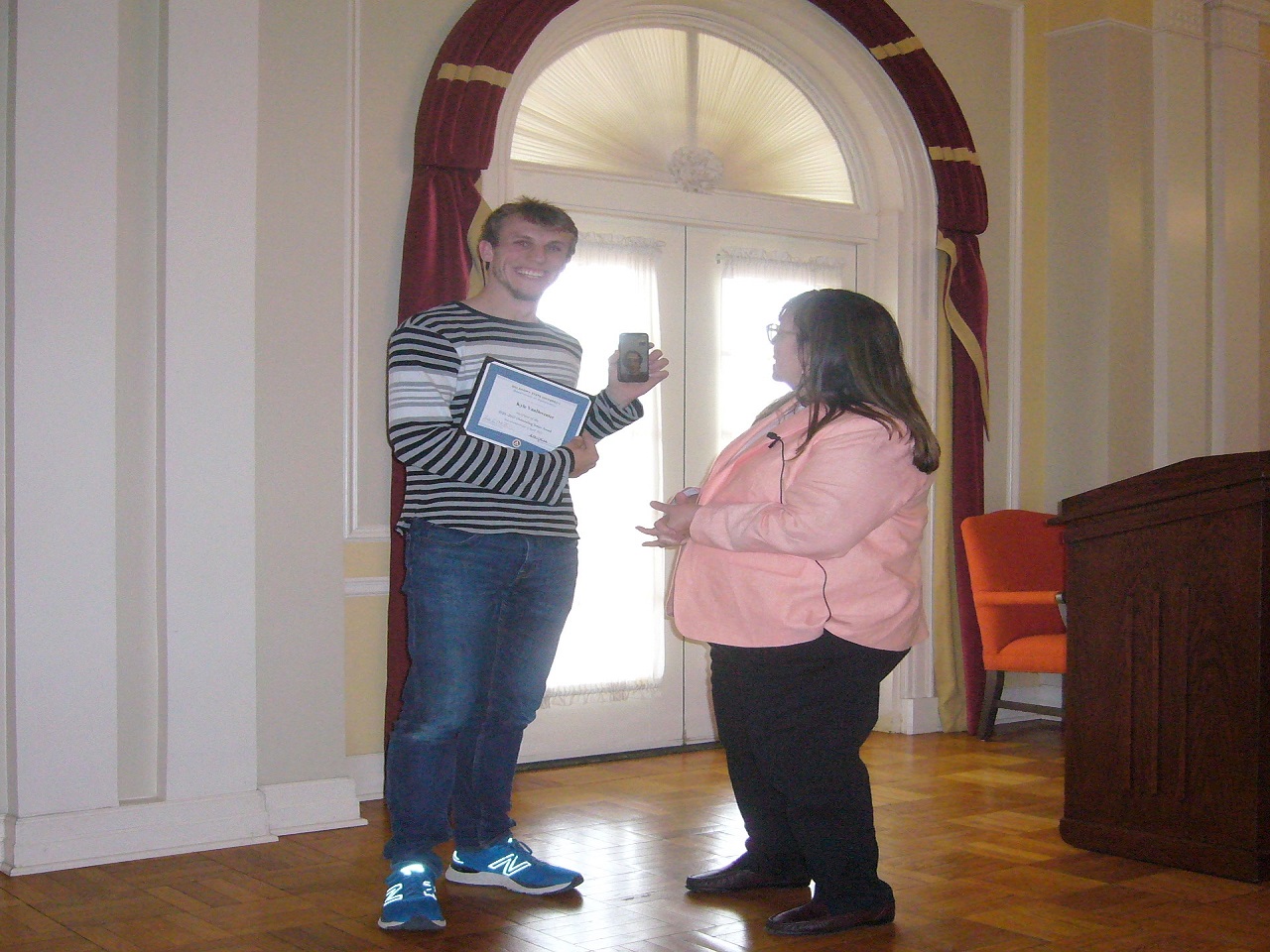 Kyle VanDeventer, Wyatt McCoy (phone screen) and Dr. Mantini Kyle VanDeventer, Wyatt McCoy (phone screen) and Dr. Mantini