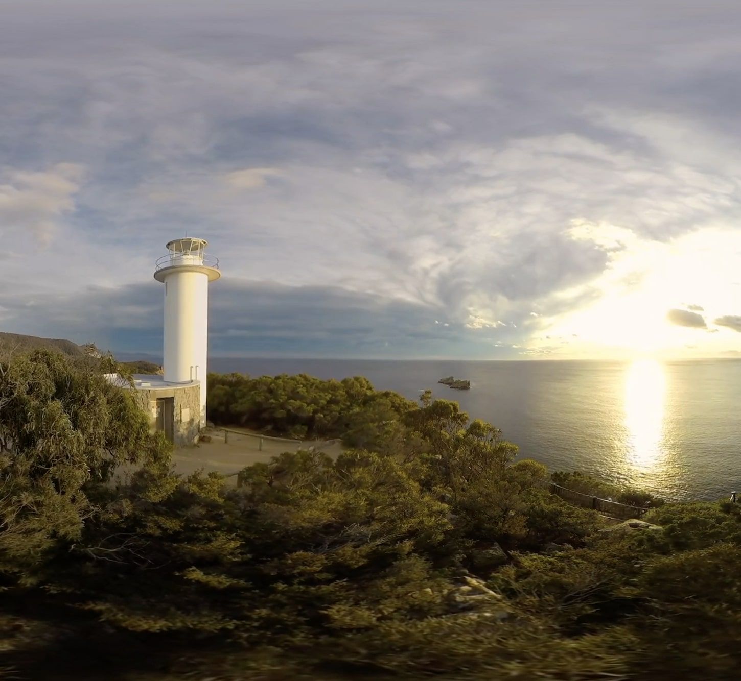 lighthouse by ocean scene lighthouse on ocean