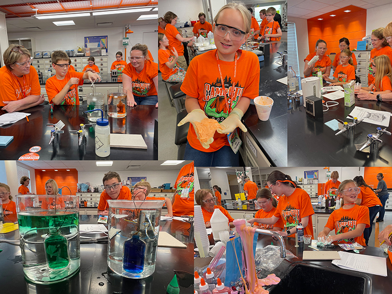 Photo collage from the 2023 Grandparent's University day at OSU