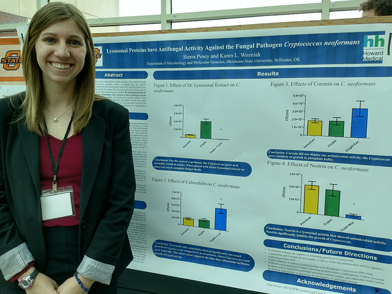 Sierra's Poster at HHMI Life Sciences Freshman Research Symposium