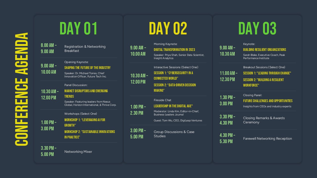 conference schedule flyer conference schedule flyer