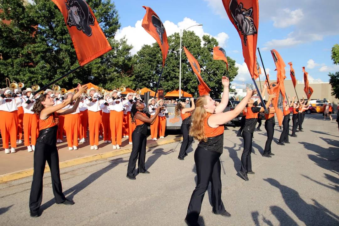 Cowboy Marching Band Color Guard