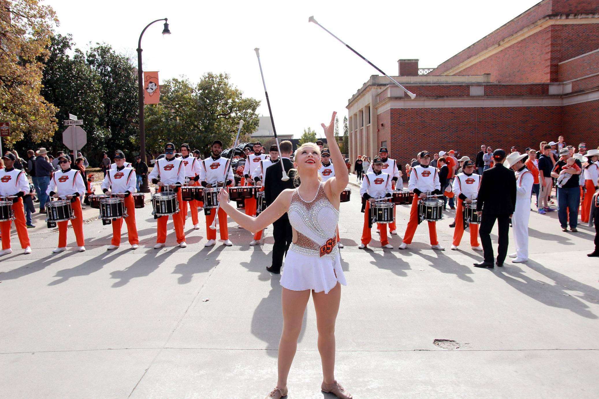 Cowboy Marching Band Twirler