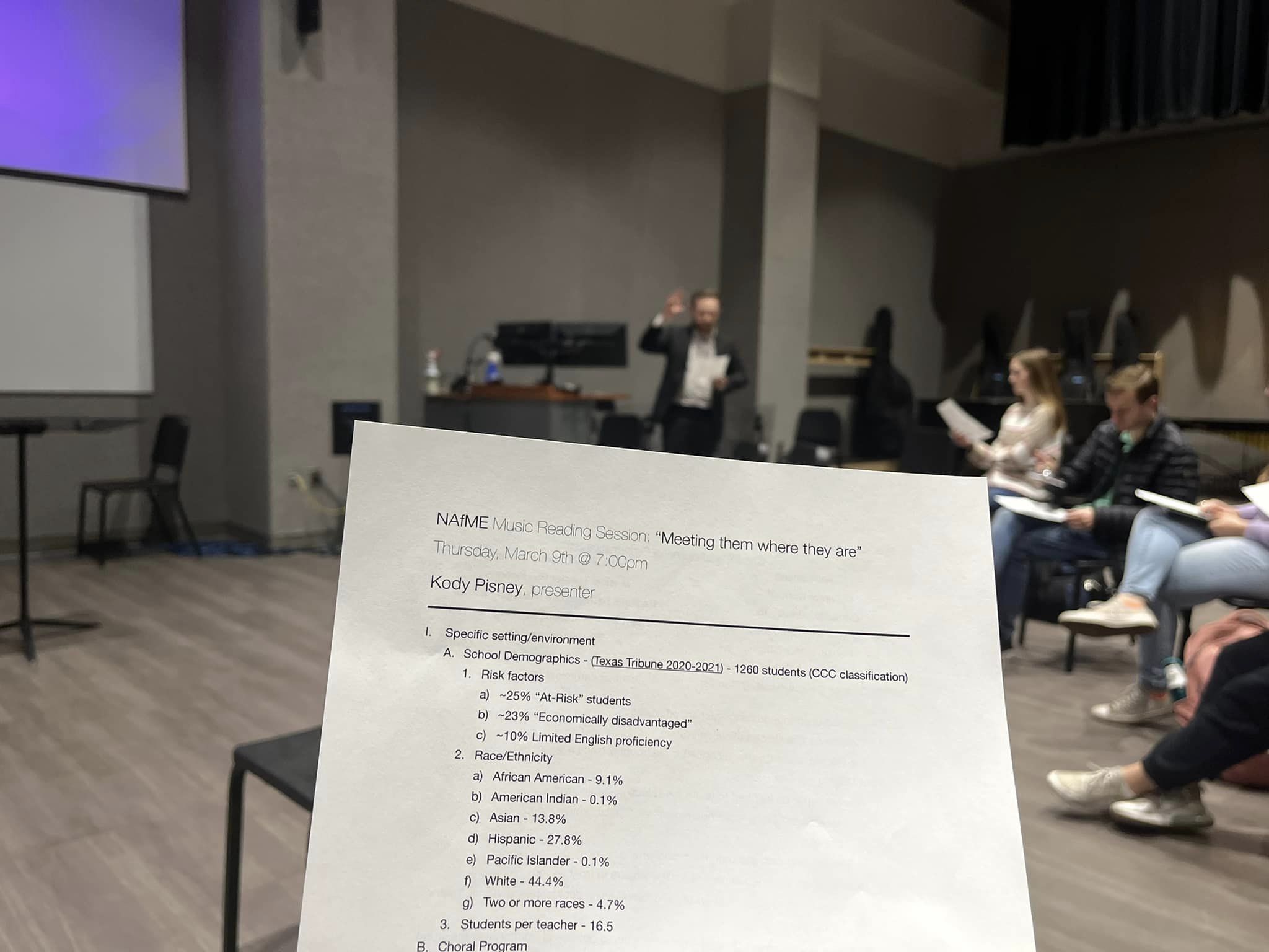 NAfME elementary and choral reading sessions NAfME elementary and choral reading sessions