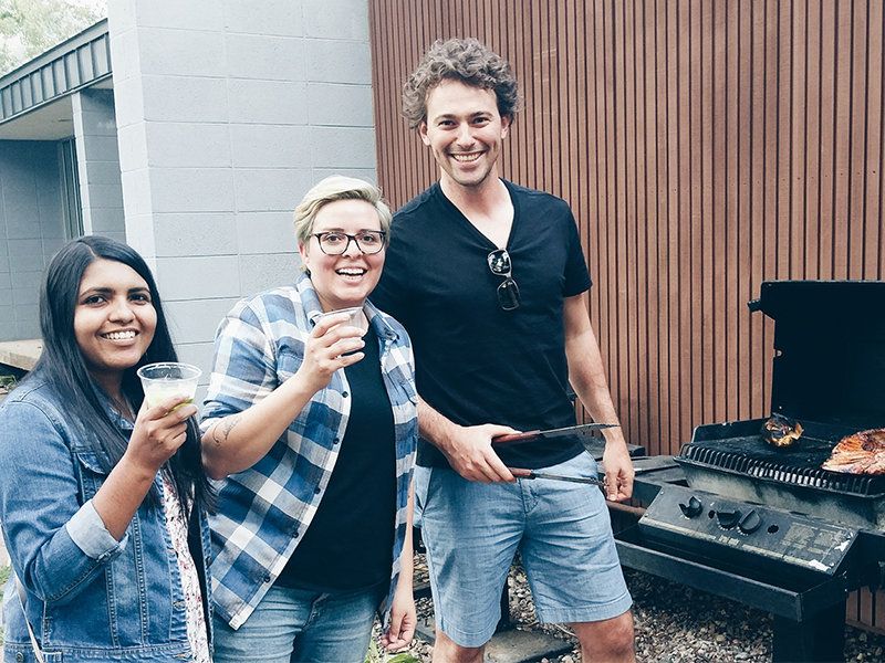 Cookout at the 2019 summer workshop in Aspen.