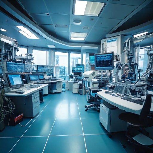 A lab where new sceintific devices are developed.