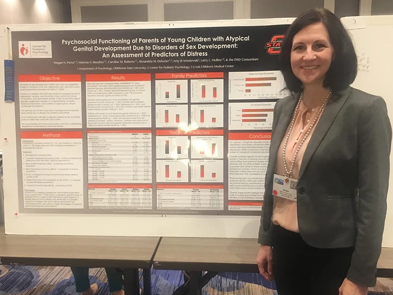 Megan and her poster