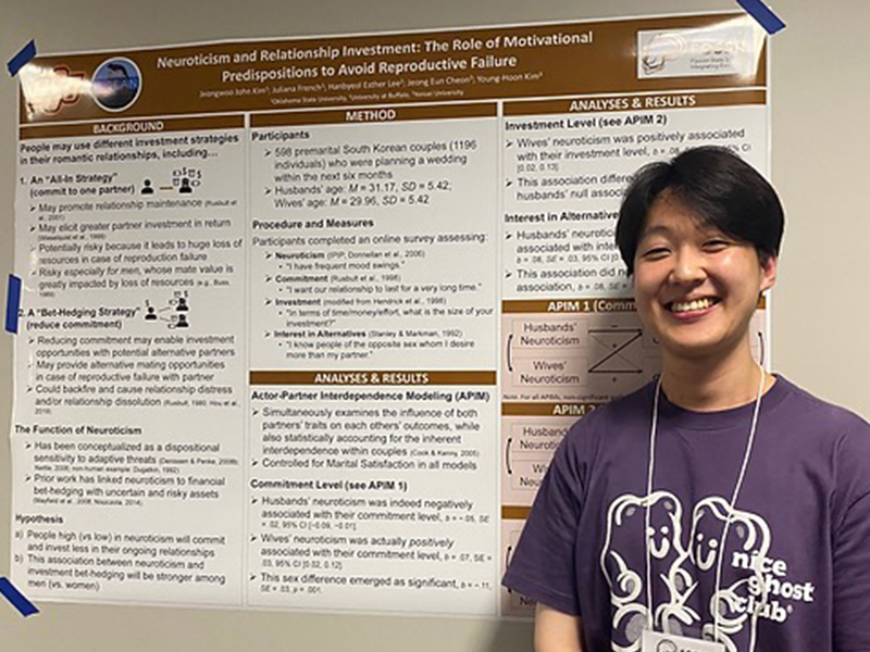 John with his poster at FOSSIL Conference